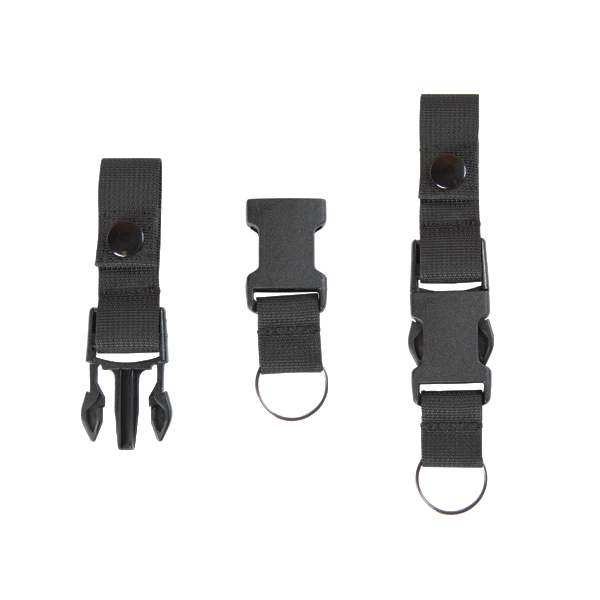 PORTA-LLAVES DESMONTABLE NYLON</br>BLACK KEY HOLDER DETACHABLE FOR DUTY BELTS