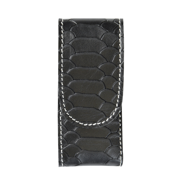 FUNDA NAVAJA VAQUETILLA FORRADA</br>LEATHER POCKET KNIFE POUCH IN LINED COWHIDE
