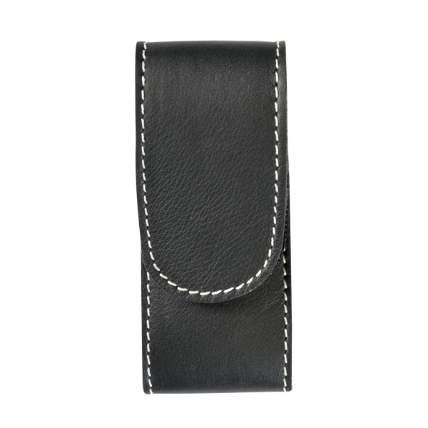 FUNDA NAVAJA VAQUETILLA FORRADA</br>LEATHER POCKET KNIFE POUCH IN LINED COWHIDE