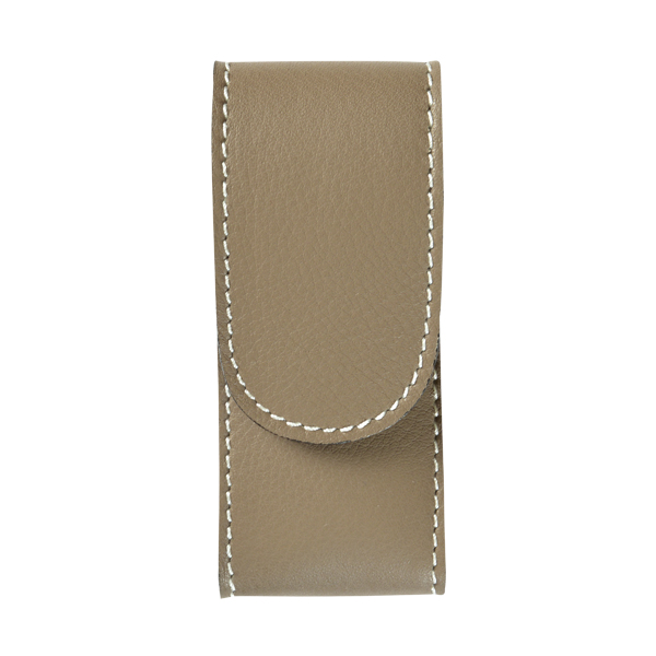 FUNDA NAVAJA VAQUETILLA FORRADA</br>LEATHER POCKET KNIFE POUCH IN LINED COWHIDE