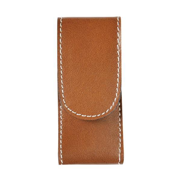 FUNDA NAVAJA VAQUETILLA FORRADA</br>LEATHER POCKET KNIFE POUCH IN LINED COWHIDE