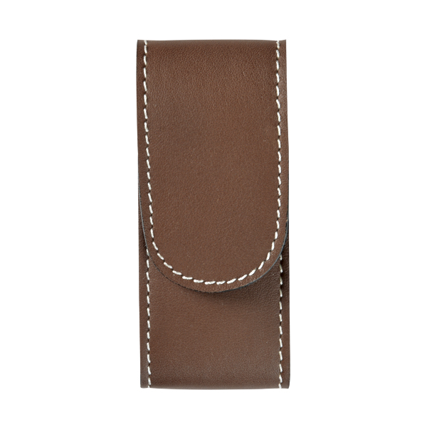 FUNDA NAVAJA VAQUETILLA FORRADA</br>LEATHER POCKET KNIFE POUCH IN LINED COWHIDE