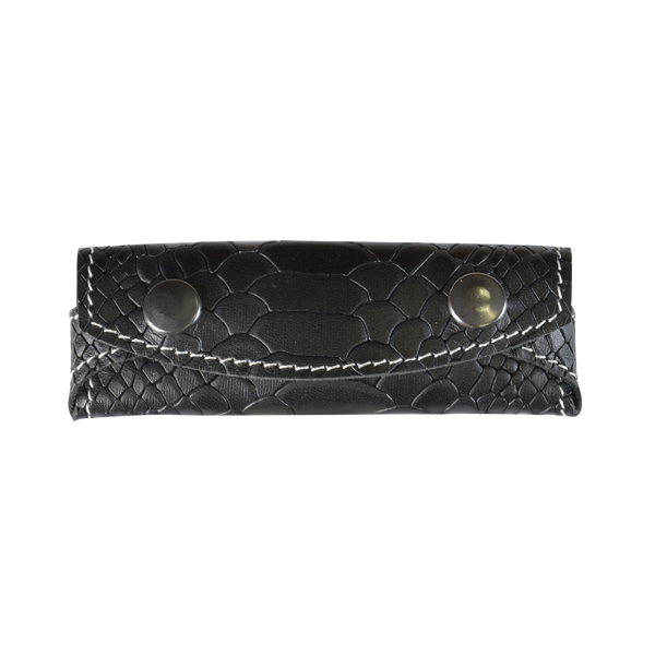 FUNDA NAVAJA CUERO FLOR</br>TOP GRAIN LEATHER POCKET KNIFE POUCH