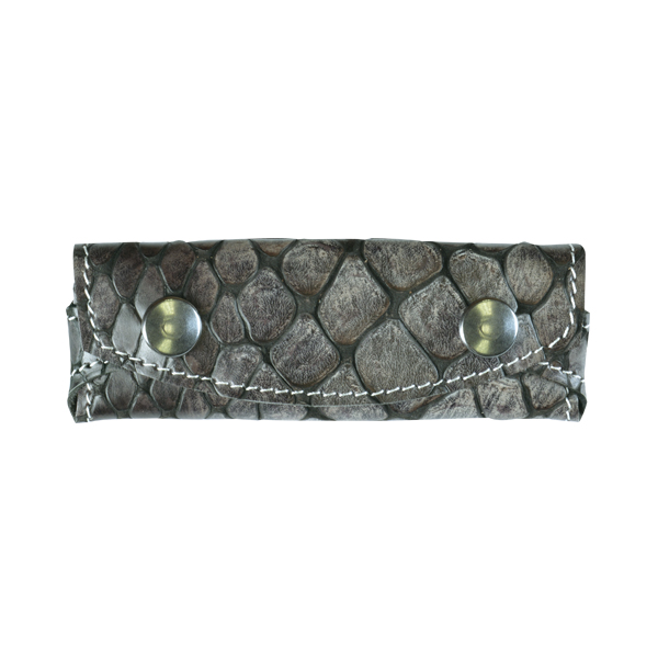 FUNDA NAVAJA CUERO FLOR</br>TOP GRAIN LEATHER POCKET KNIFE POUCH
