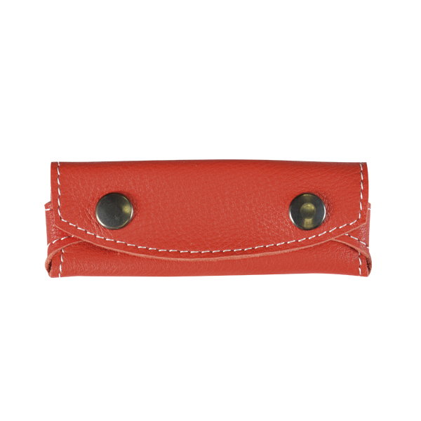 FUNDA NAVAJA CUERO FLOR</br>TOP GRAIN LEATHER POCKET KNIFE POUCH