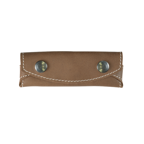 FUNDA NAVAJA CUERO FLOR</br>TOP GRAIN LEATHER POCKET KNIFE POUCH