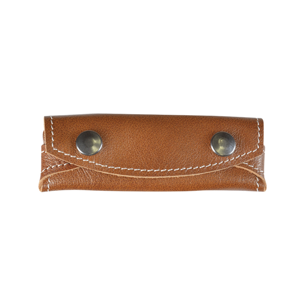FUNDA NAVAJA CUERO FLOR</br>TOP GRAIN LEATHER POCKET KNIFE POUCH