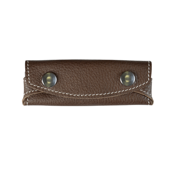 FUNDA NAVAJA CUERO FLOR</br>TOP GRAIN LEATHER POCKET KNIFE POUCH