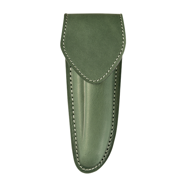 FUNDA NAVAJA VAQUETILLA MOLDEADA FORRADA</br>POCKET KNIFE POUCH TOP GRAIN LINED MOULDED COWHIDE