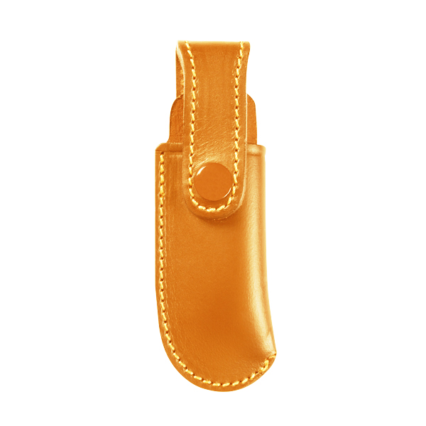 FUNDA NAVAJA VAQUETILLA MOLDEADA</br>POCKET KNIFE POUCH IN MOULDED COWHIDE