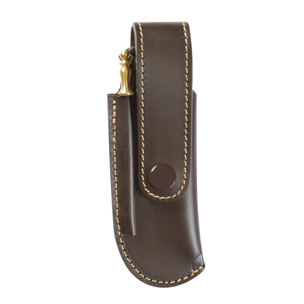 FUNDA NAVAJA VAQUETILLA MOLDEADA</br>POCKET KNIFE POUCH IN MOULDED COWHIDE
